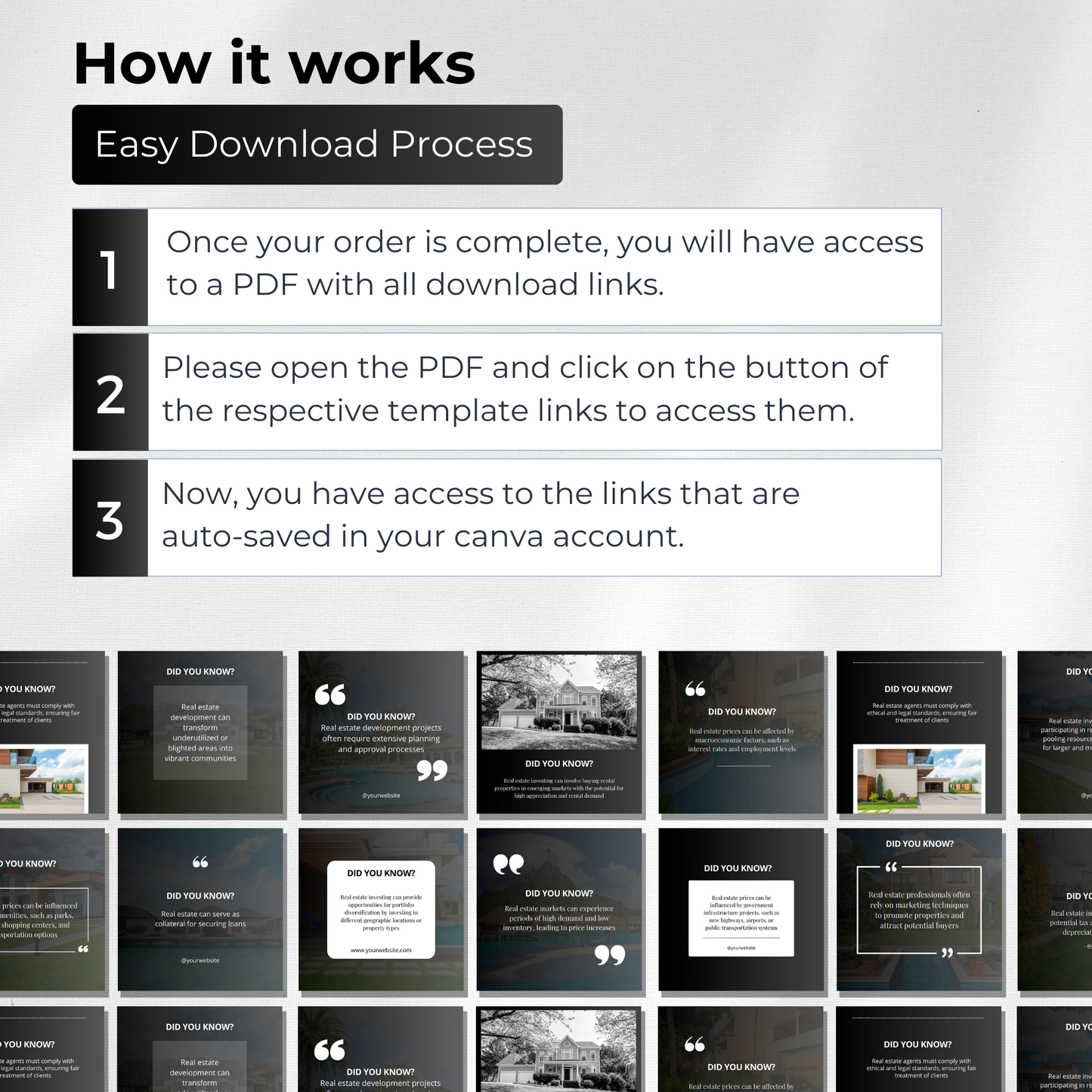 big social media template bundle-luxury black