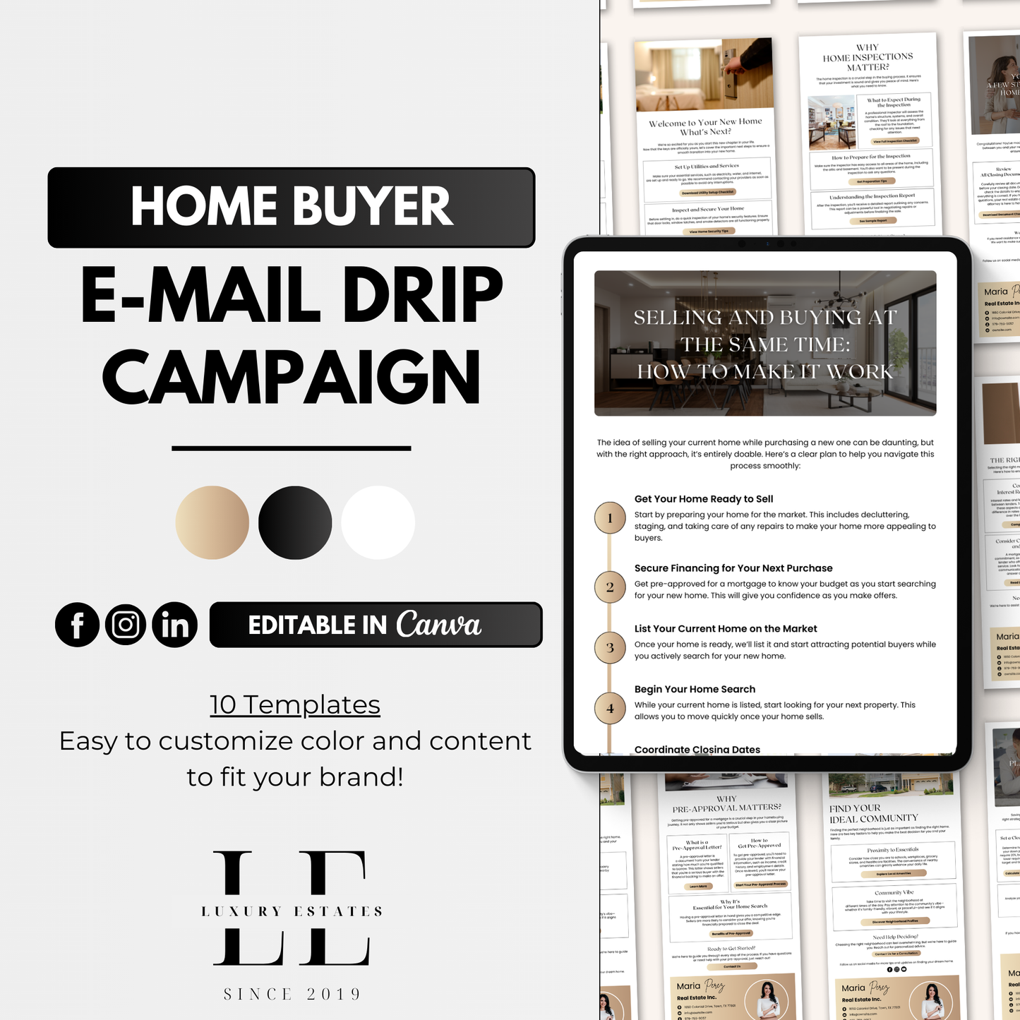 home buyer e-mail drip campaign-luxury gold