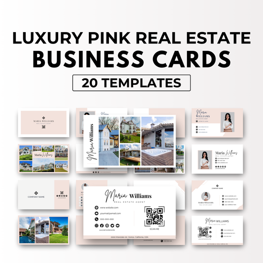 Business Card Bundle-Soft Blush Pink