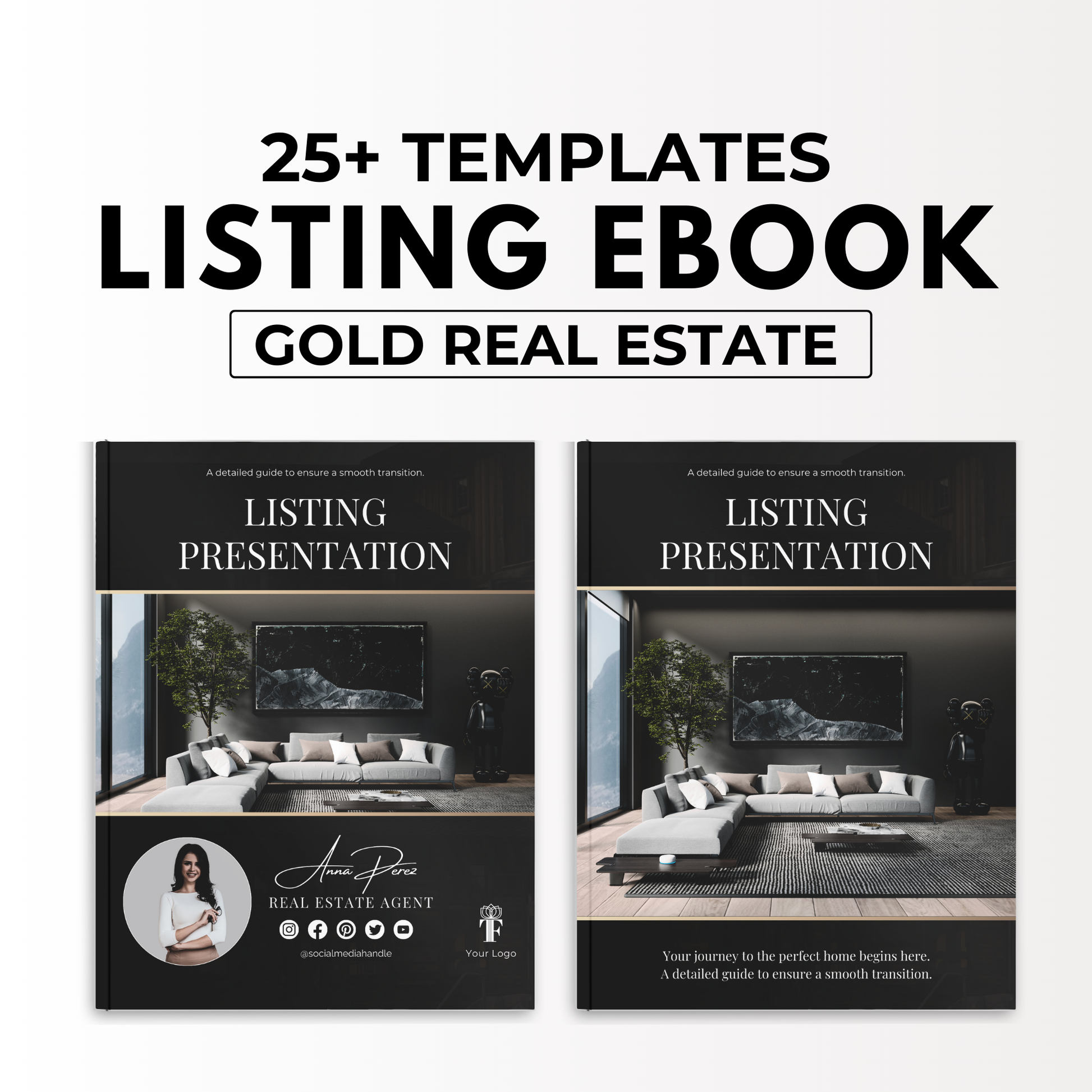 Listing Presentation Template Bundle-Luxury Gold