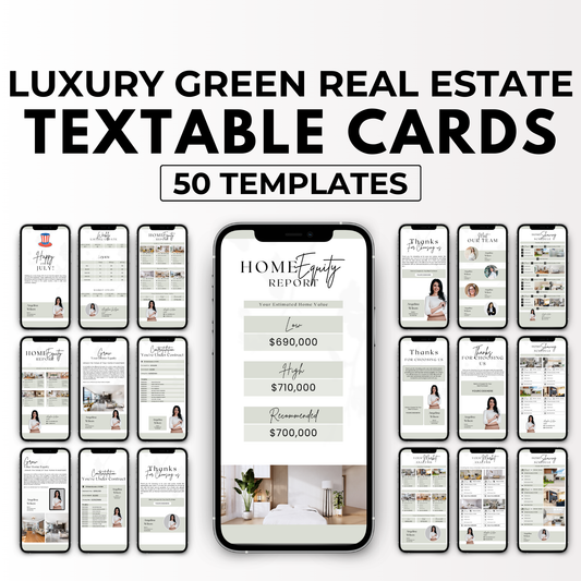 Textable Cards Bundle-Sage Green