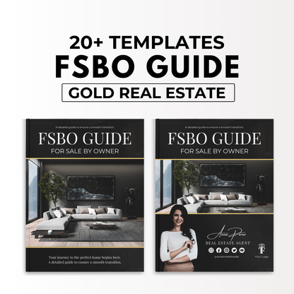 FSBO Guide Template Bundle-Luxury Gold