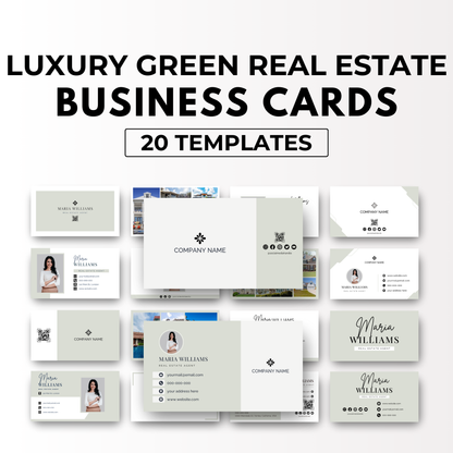 Business Card Bundle-Sage Green