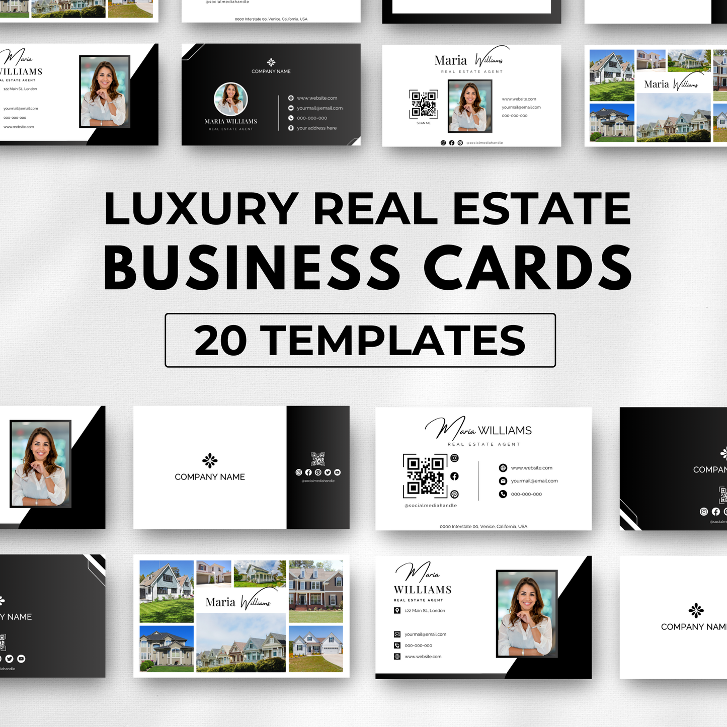 business cards-luxury black