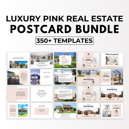 Postcard Bundle- Soft Blush Pink