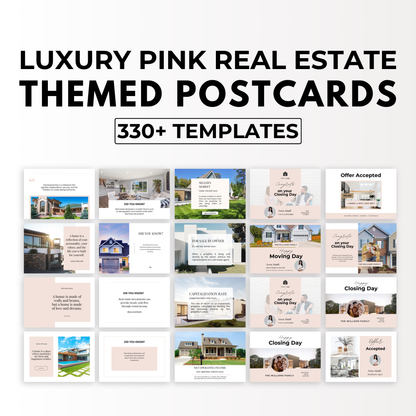 Themed Postcards Bundle-Soft Blush Pink