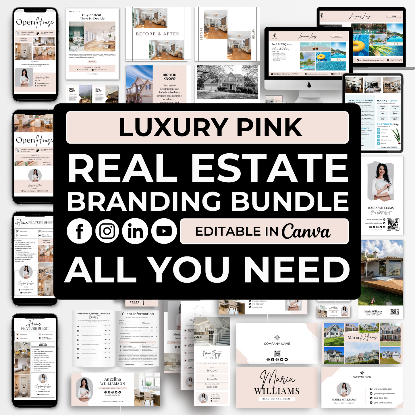 marketing bundle- soft blush pink