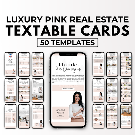 Textable Cards Bundle-Soft Blush Pink