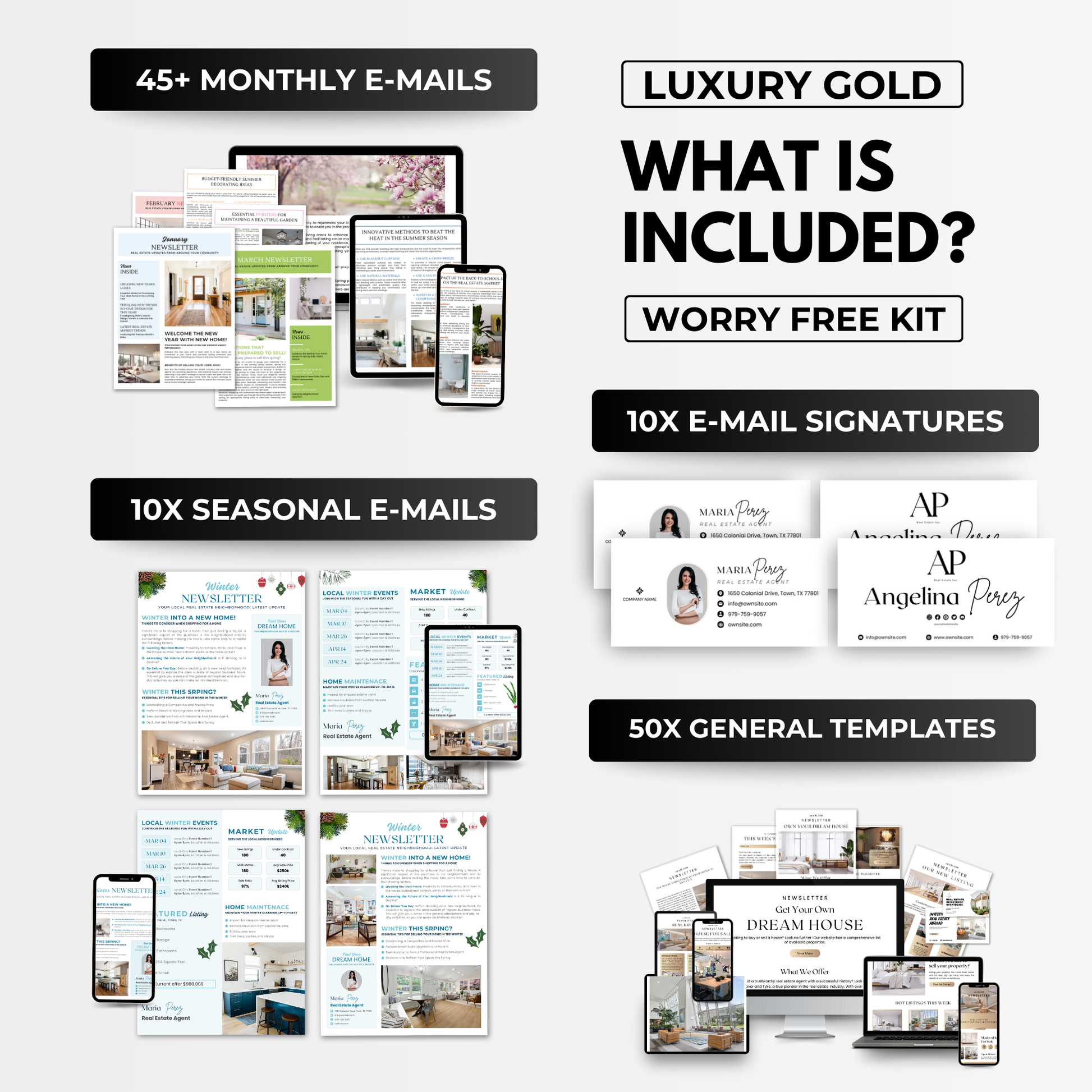 Email Template Bundle - Luxury Gold