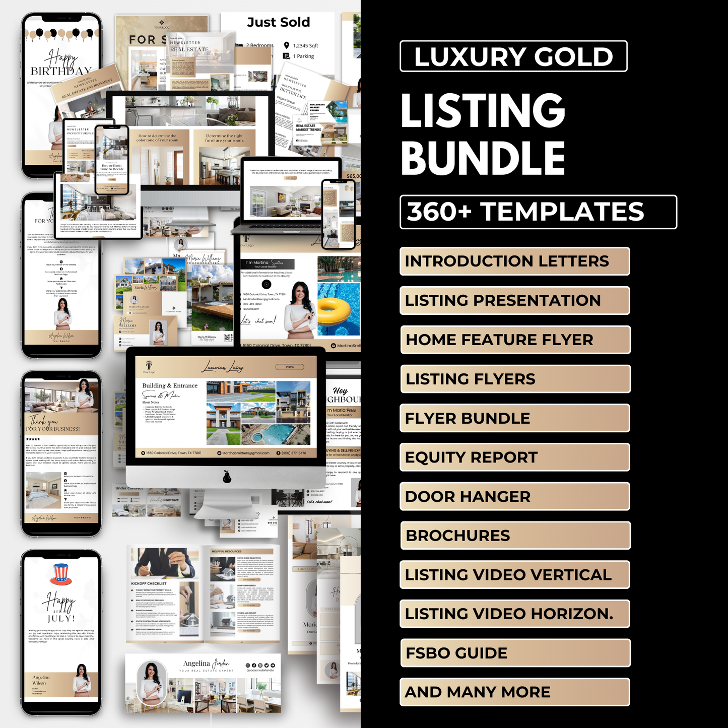 listing bundle-luxury gold(listing bundle)