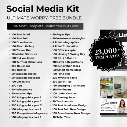 Big Social Media Template Bundle-Luxury Black