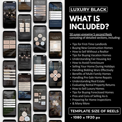 Video Reel Pack -Luxury Gold