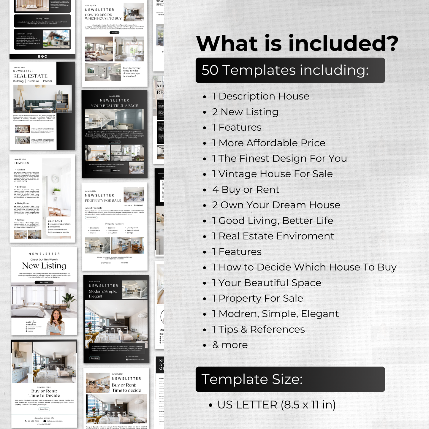 general email template -luxury black