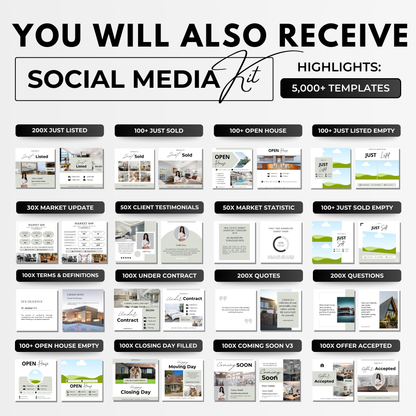 Social Media Listing Bundle-Sage Green