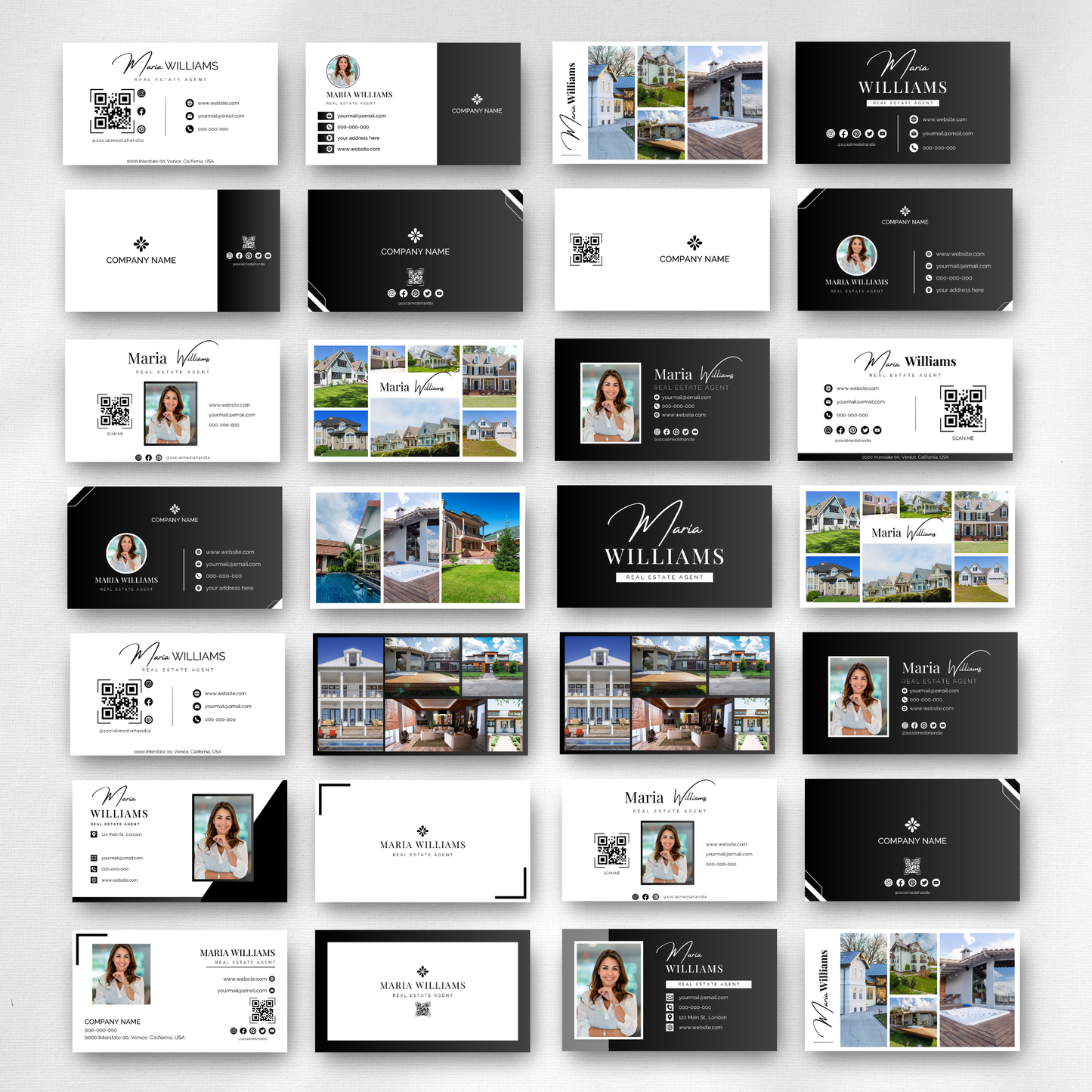 business cards-luxury black