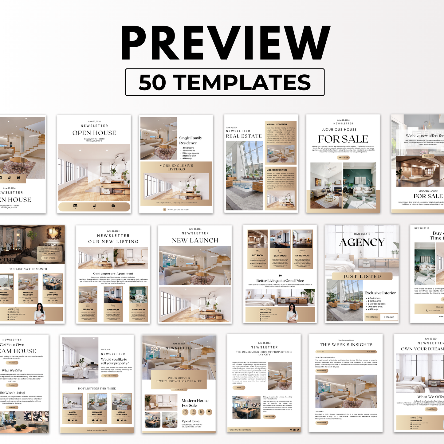 general email templates -luxury gold