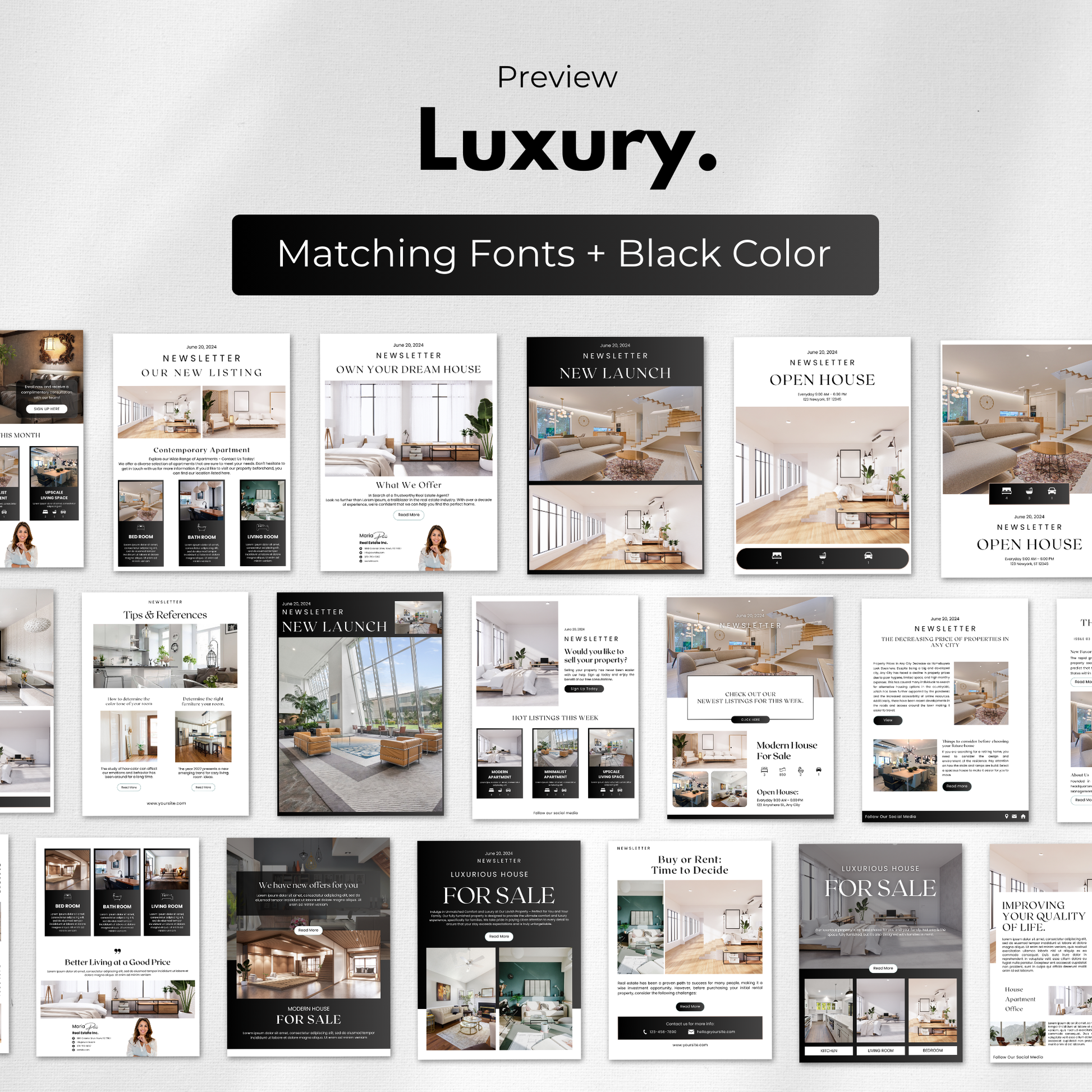 General Email Template -Luxury Black