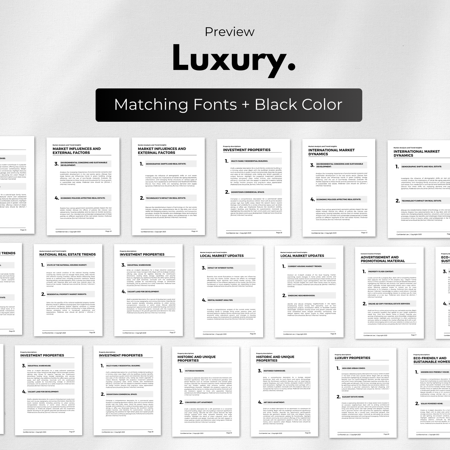 chatgpt prompts for realtors-luxury black