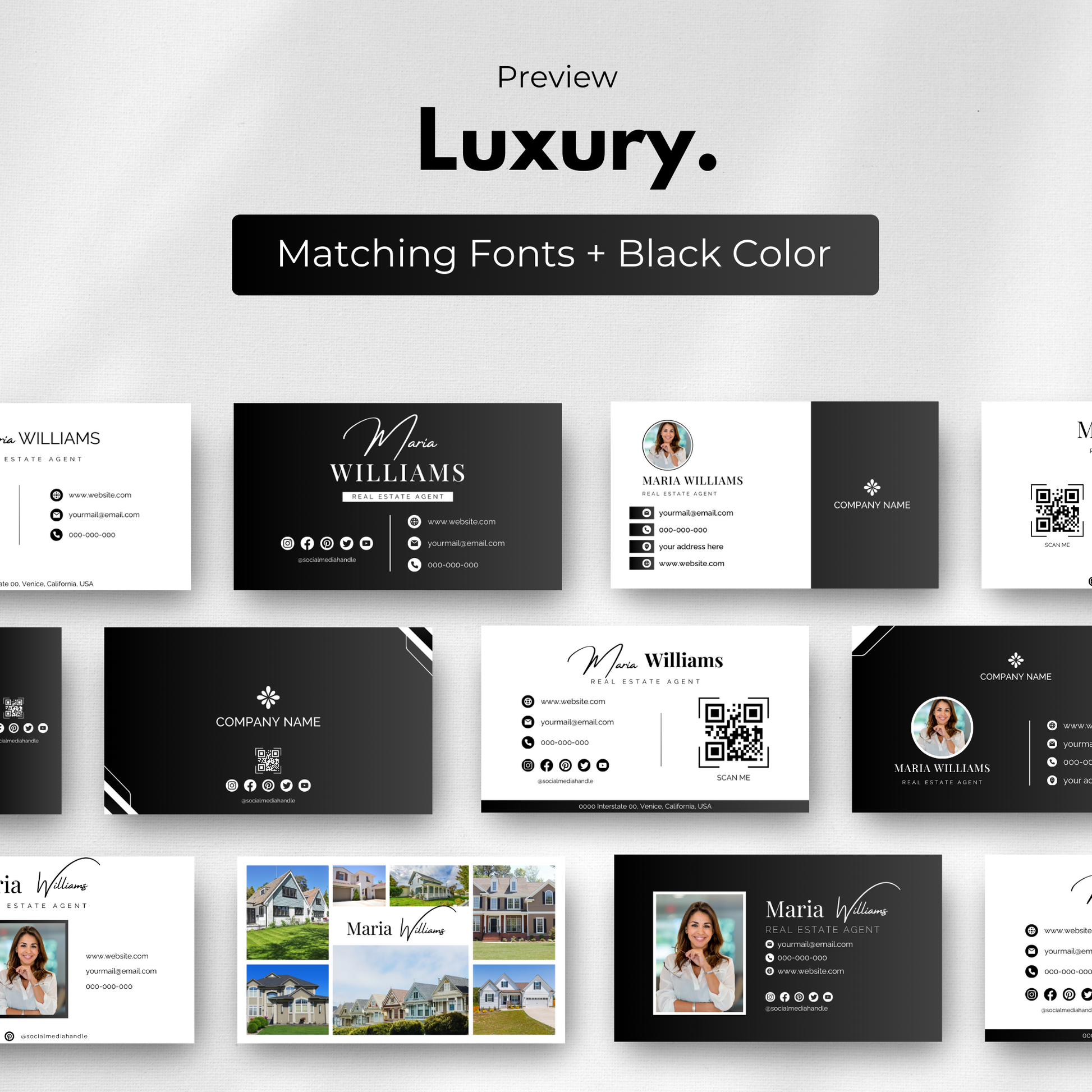 Business Cards-Luxury Black