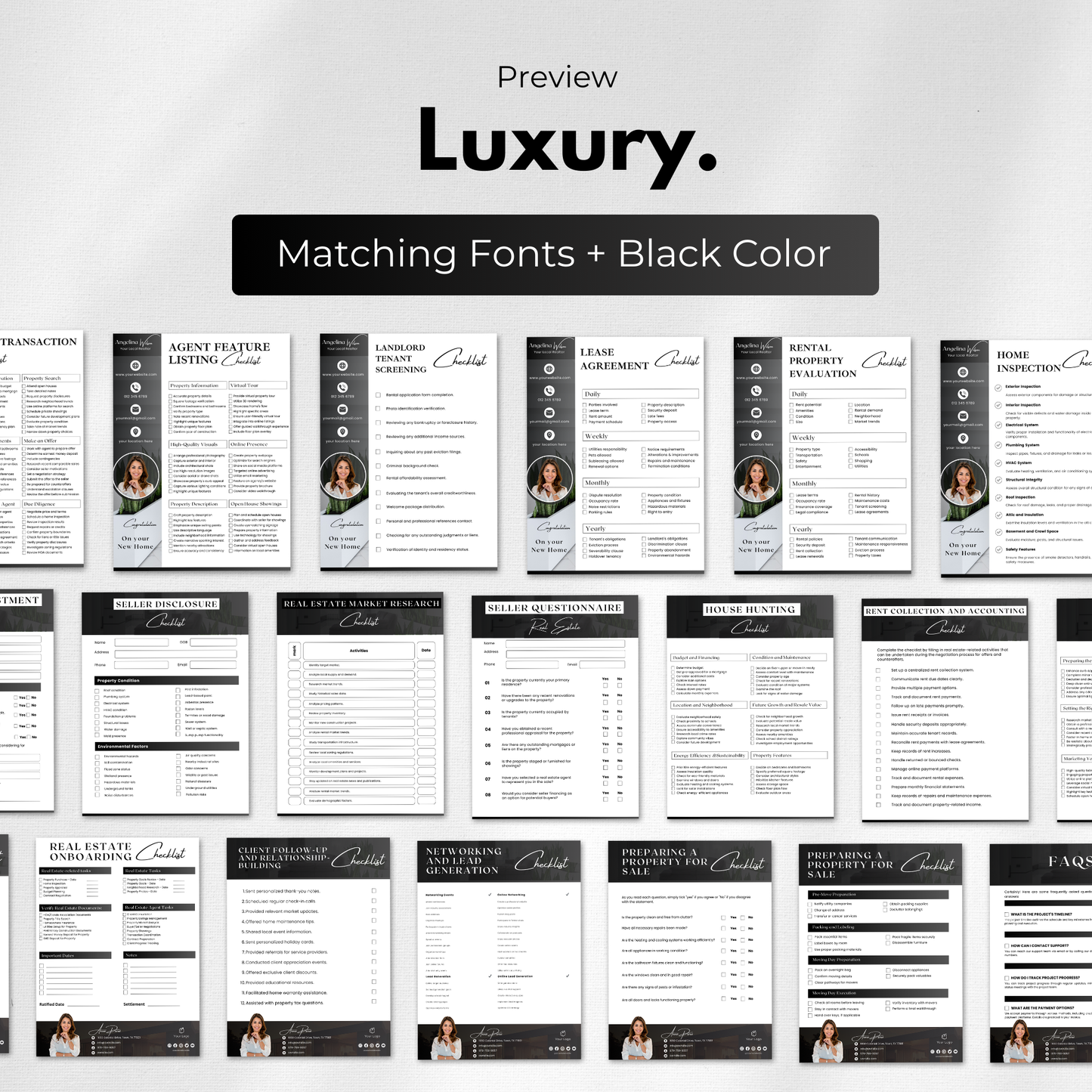 checklist bundle-luxury black