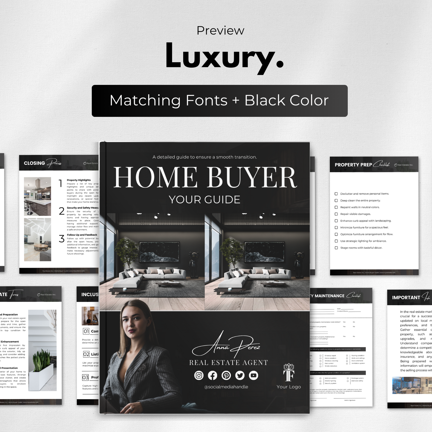 buyer & seller guide bundle-luxury black