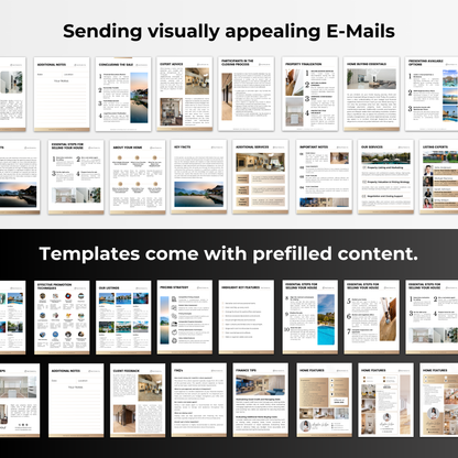 Listing Presentation Template Bundle-Luxury Gold
