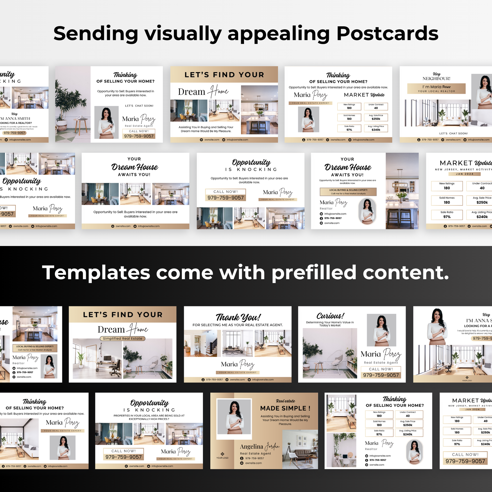 General Postcard Templates - Luxury Gold