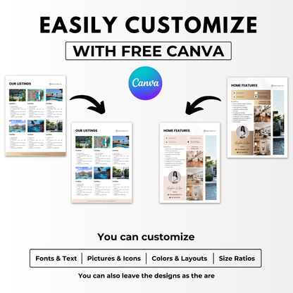 Listing Presentation Template Bundle-Luxury Gold