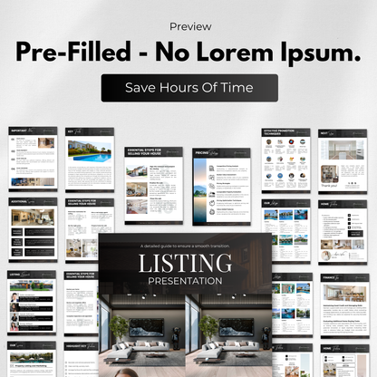 Property Listing Presentation Bundle-Luxury Black