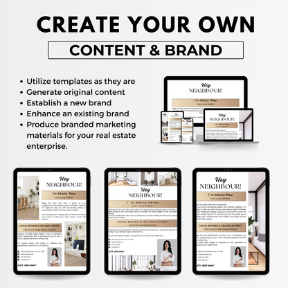 Introduction Flyer Template Bundle-Luxury Gold(create your own)