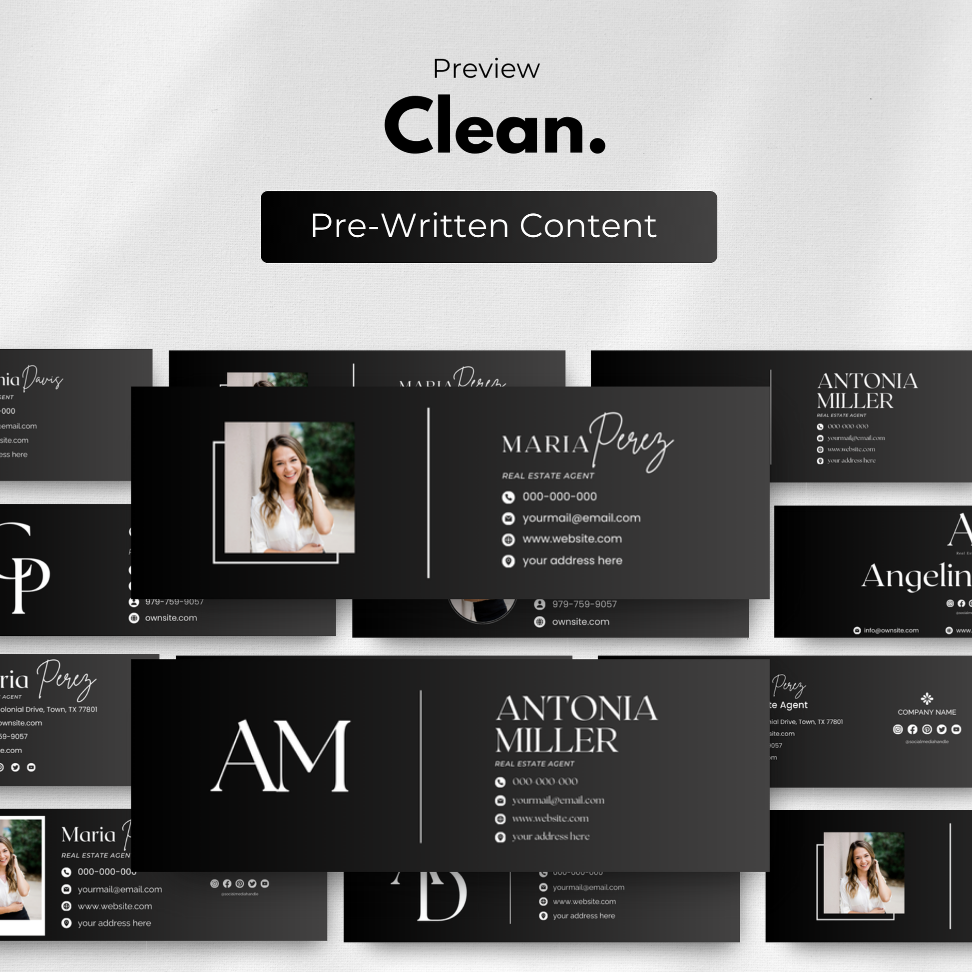 Email Signature Bundle-Luxury Black