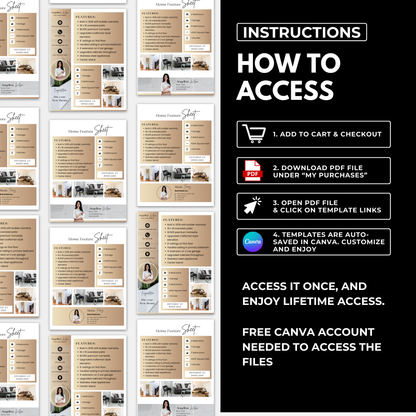 instructions how to access canva templates