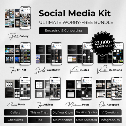 Big Social Media Template Bundle-Luxury Black