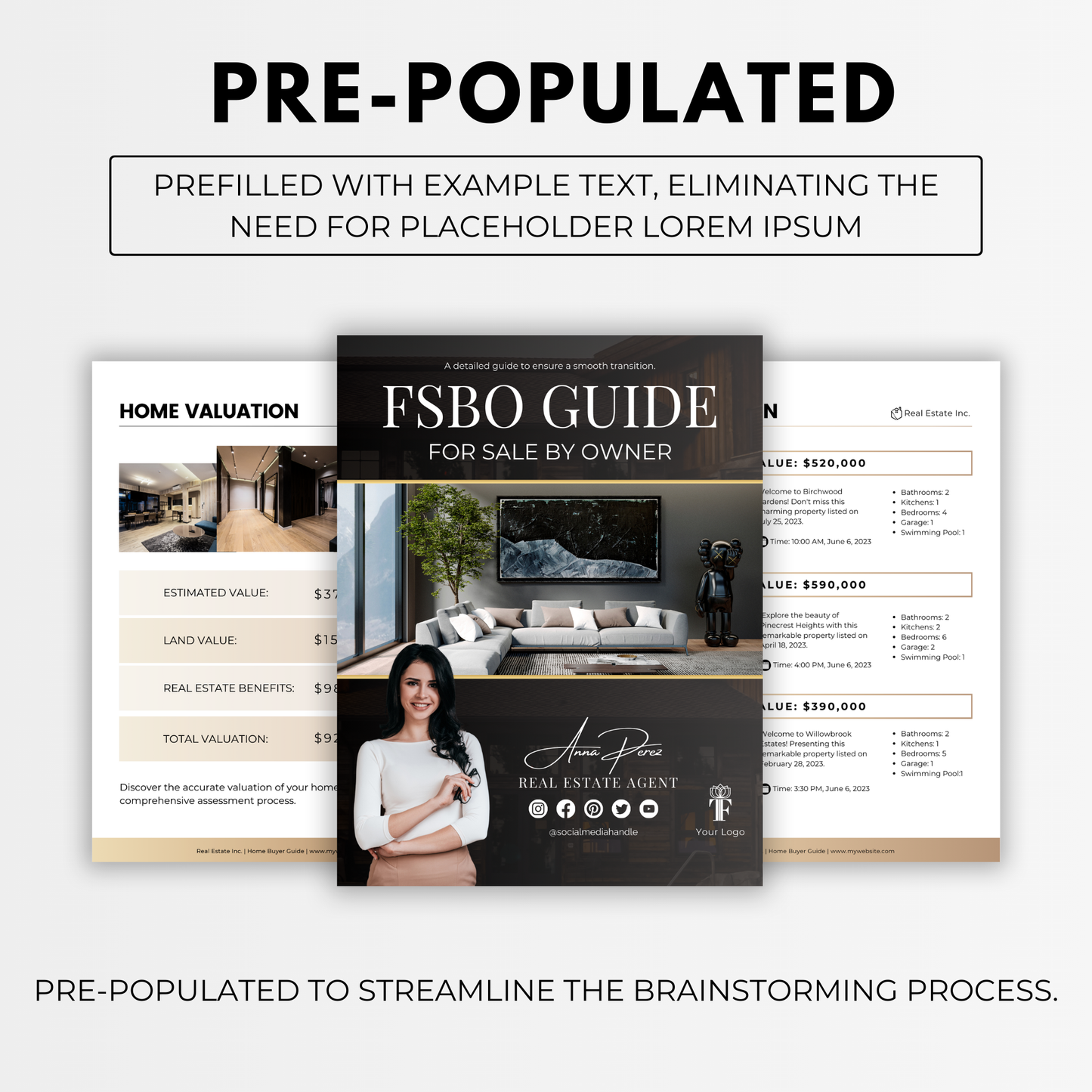 fsbo guide template bundle-luxury gold