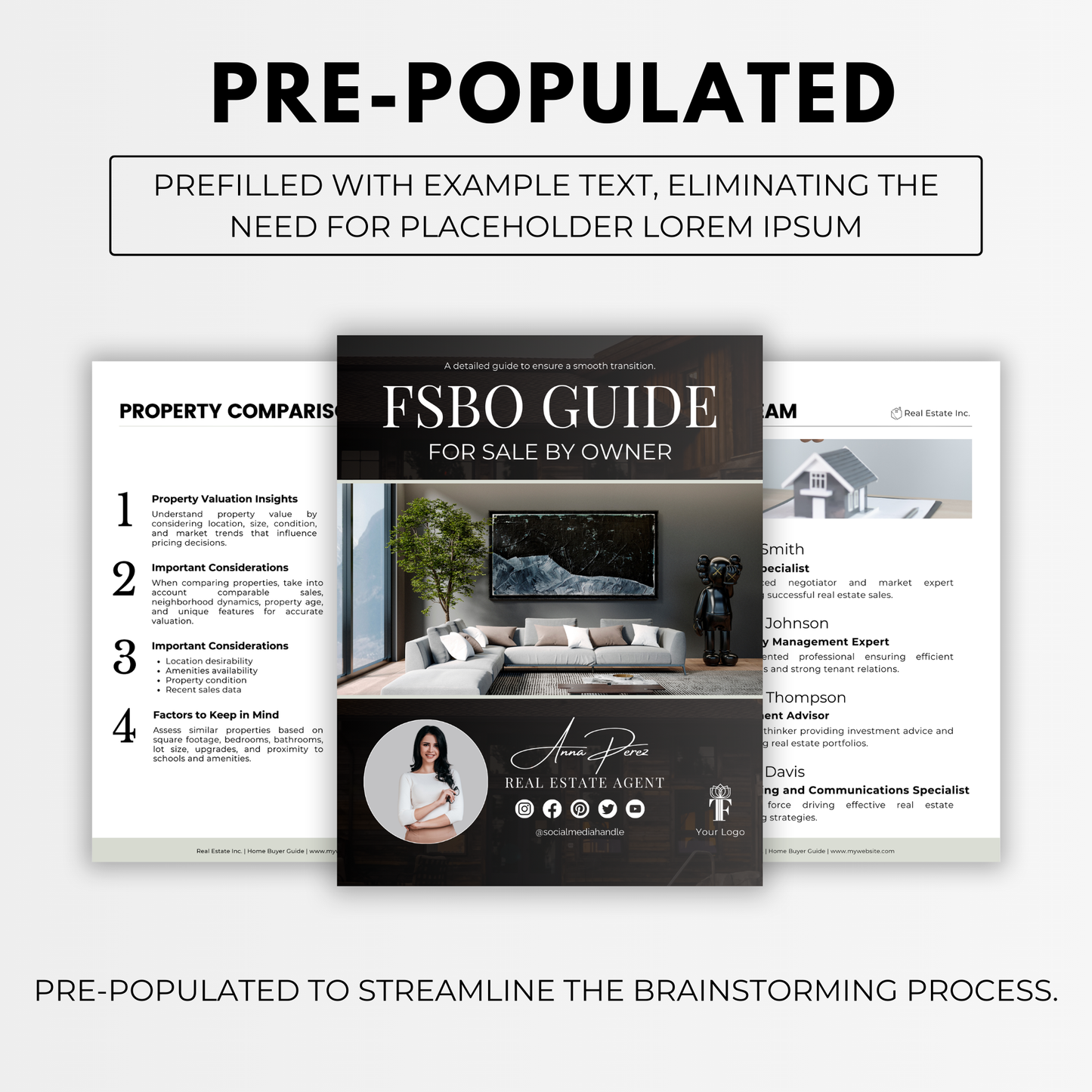 fsbo guide template bundle- sage green