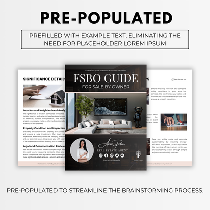 FSBO Guide Template Bundle- Soft Blush Pink