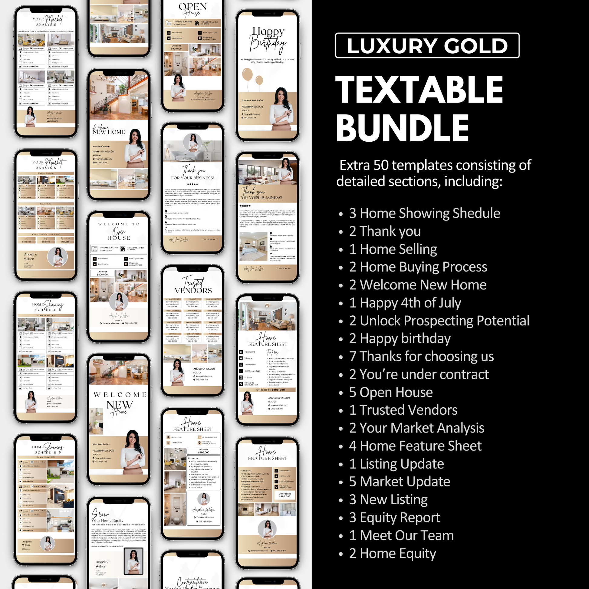 Branding & Marketing Bundle-Luxury Gold