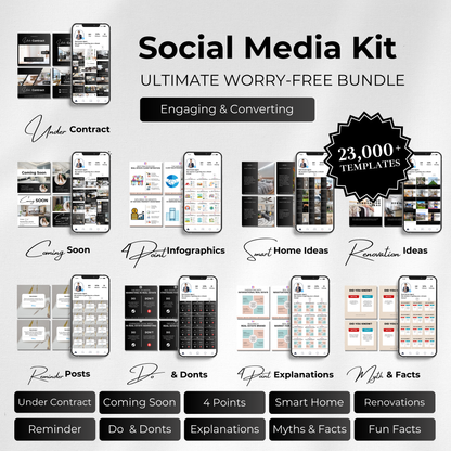 Big Social Media Template Bundle-Luxury Black