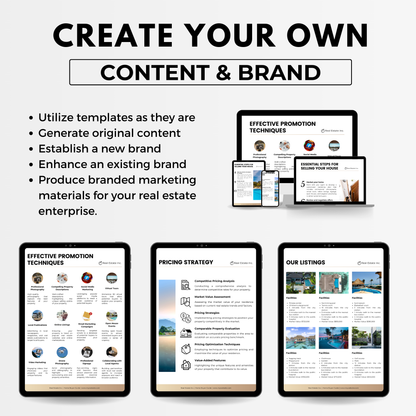 Listing Presentation Template Bundle-Luxury Gold