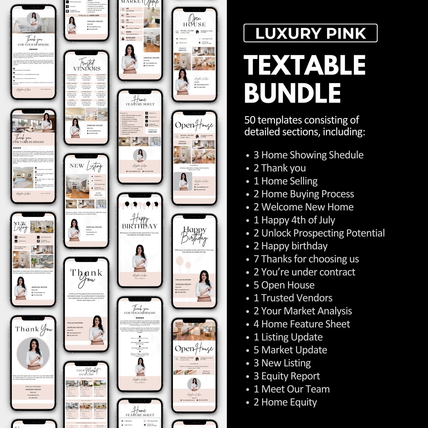 marketing bundle- soft blush pink