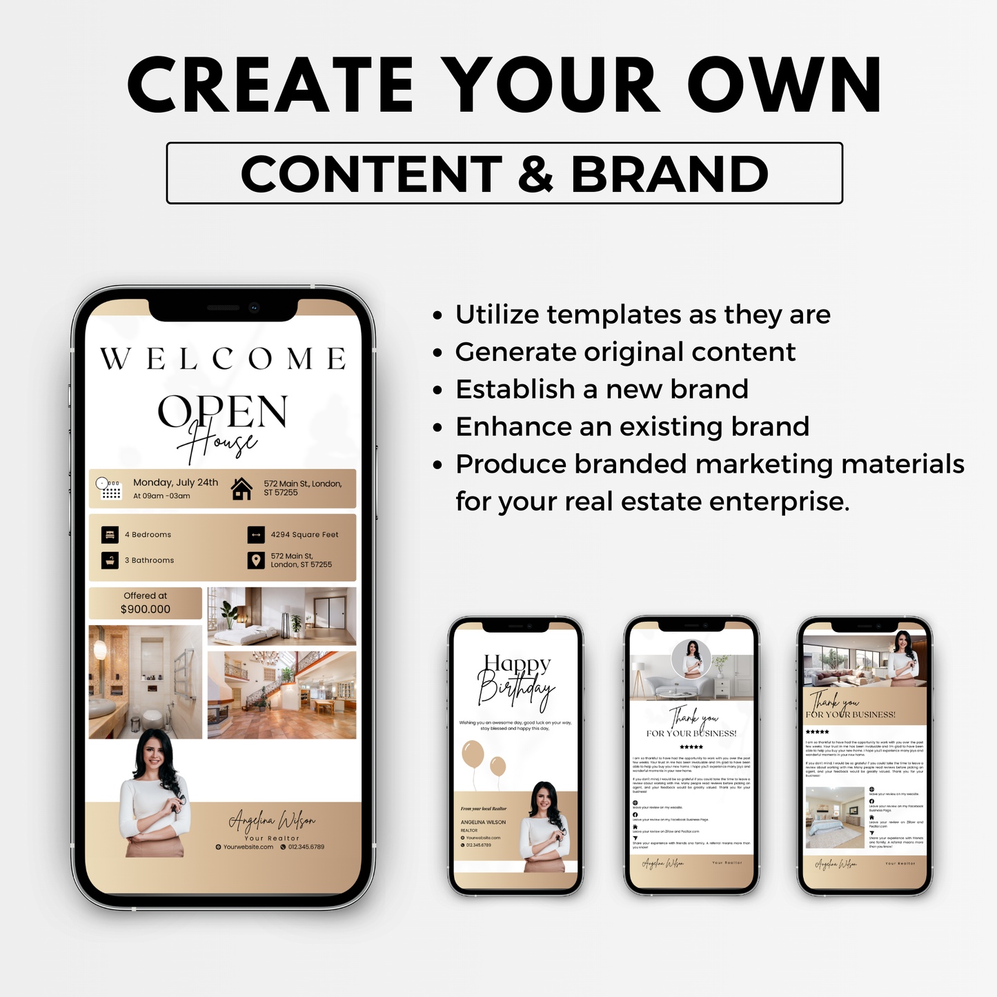 branding & marketing bundle-luxury gold