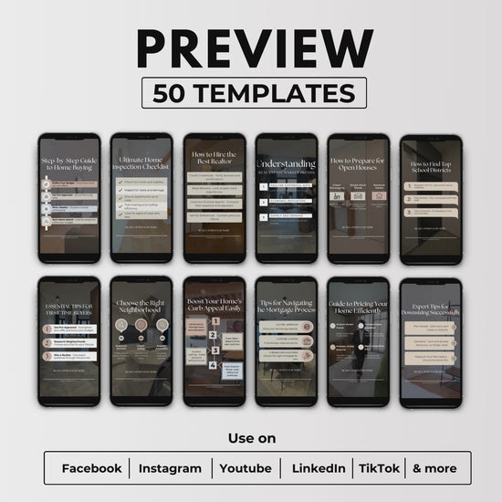 Reel Template Bundle - Ideal for Engagement On Instagram, YouTube, and TikTok-Luxury Gold